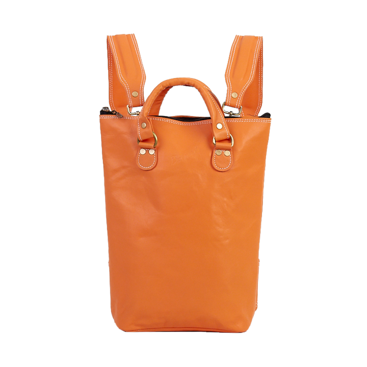 Bagind Ladaya Mars - dámský kožený batoh oranžový | Bagind