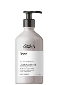 Serie Expert Silver neutralizační šampon pro šedé a bílé vlasy