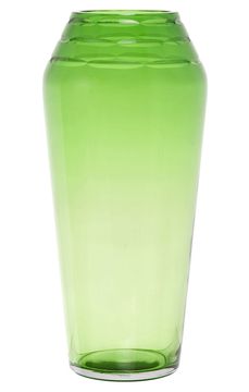 Ručně vyráběná skleněná váza, 34 cm