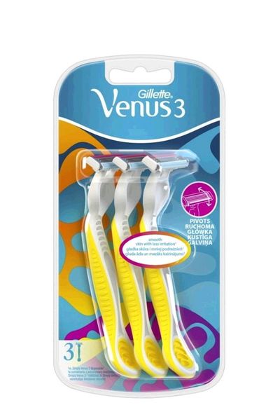Simply Venus 3 Plus Yellow jednorázová holítka 3 ks