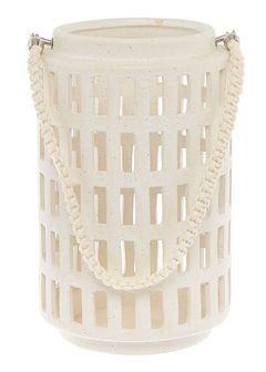 Keramická lucerna s rukojetí, 37 cm