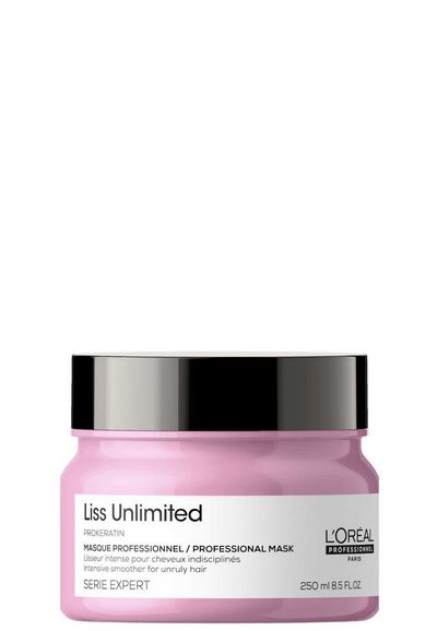 Serie Expert Liss Unlimited maska pro nepoddajné vlasy