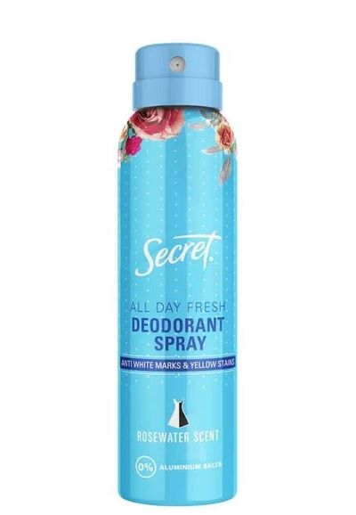 Deodorant ve spreji Rosewater