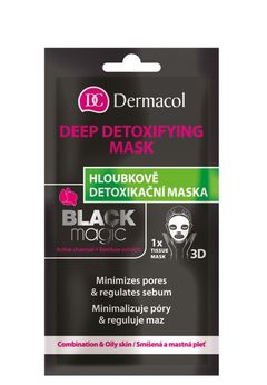 Textilní detoxikační maska Black Magic