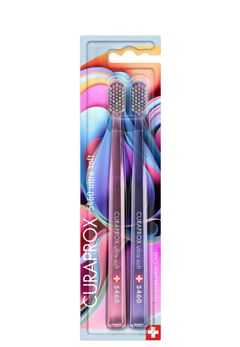 5460 Ultra soft zubní kartáček, 2-pack Colorful Curls Edition