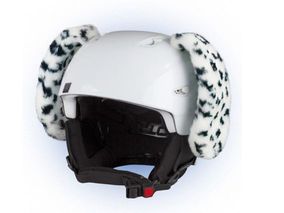 Crazy Uši na helmu dalmatin černo-bílá
